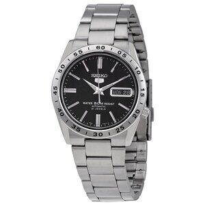NWT Authentic Seiko 5 Automatic Black Dial Men's Watch